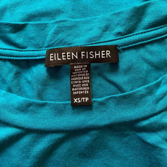 EILEEN FISHER | Stretch Jersey Knit Crew Neck Easy Fit, Long Length Size XS - Picture 9 of 12